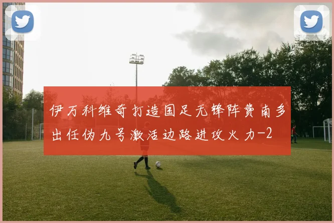 伊万科维奇打造国足无锋阵费南多出任伪九号激活边路进攻火力